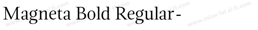 Magneta Bold Regular字体转换